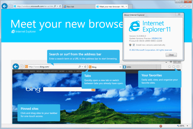Internet Explorer - Update My Browser