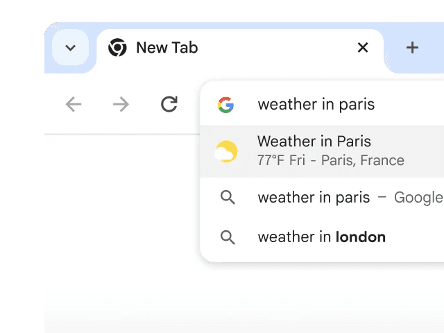 Chrome address bar